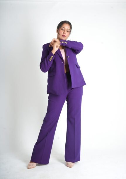 Royal Purple Blazer-Pant Suit